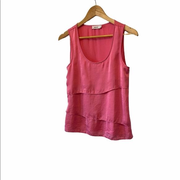 RICKIS Pink Layered Sleeveless Light Dressy Top 2 - Picture 1 of 8